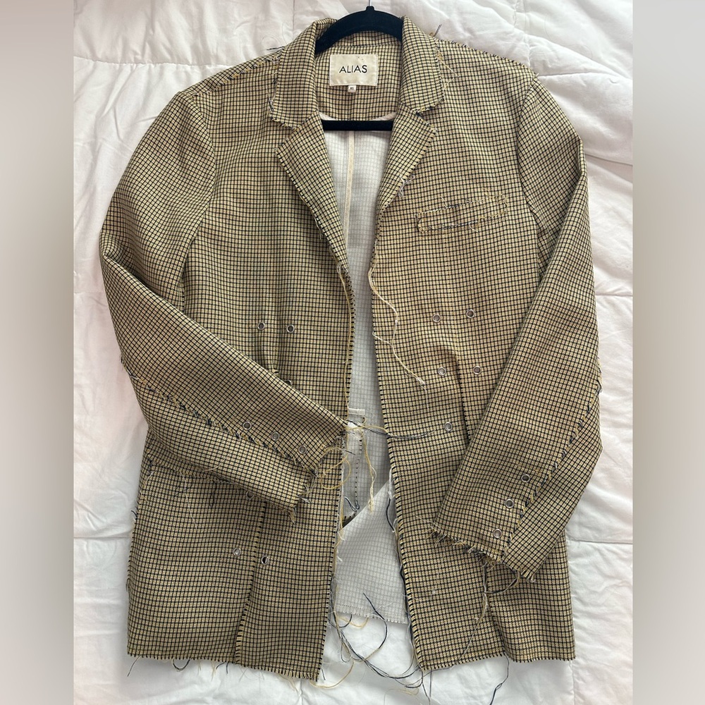 Alias distressed plaid Blazer